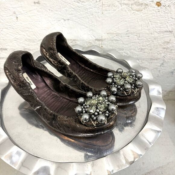 Miu Miu Luxury Ballerina Shoes - Picture 3 of 6